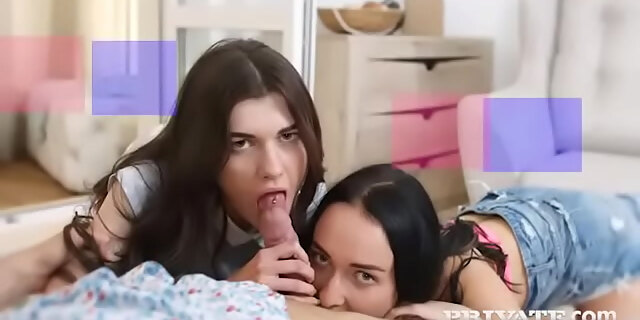 ass,blowjob,brunette,facial,long hair,natural tits,piercing,shaved pussy,skinny,slim,small tits,socks,teen,tiny