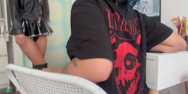 bondage,couple,girlfriend,goth,latina,lesbian,lingerie,small tits