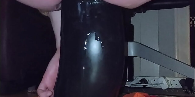 anal,bisexual,dildo,huge dildo,riding,slut