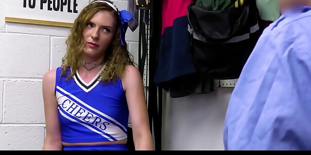 blonde,blowjob,caught,dirty,office,police,shoplyfter,teen,teen cheerleader